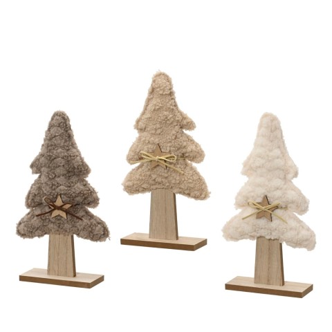 ALBERO STELLA PELUCHE 3 ASSORTITI H.38.5